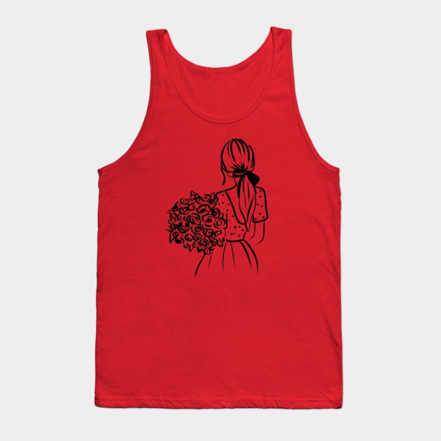 Girl with flowers Tank Top by pimkie